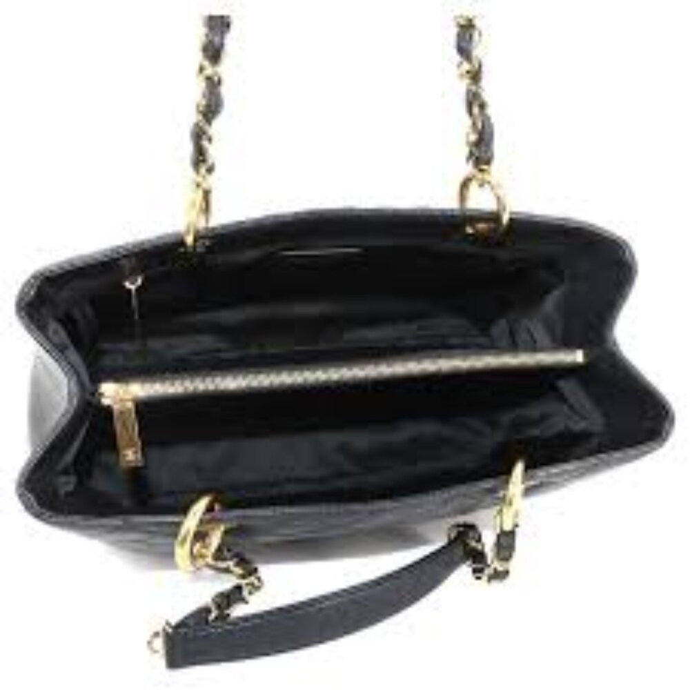 Chanel Matelasse Grand Chain Tote Bag Black - COA included - Picture 5 of 9
